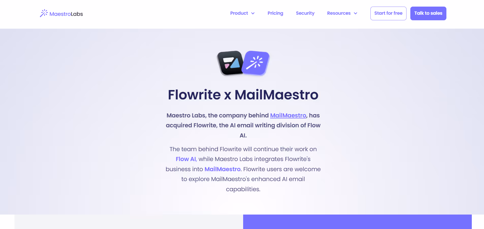 flowrite and mailmaestro interface