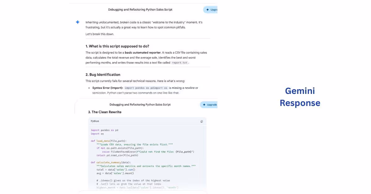 gemini response