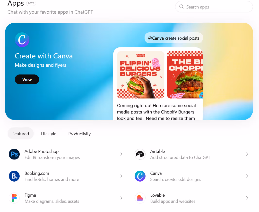 chatgpt apps integration