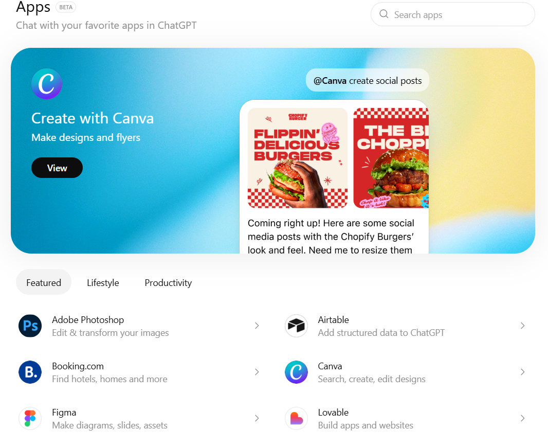 chatgpt apps integration