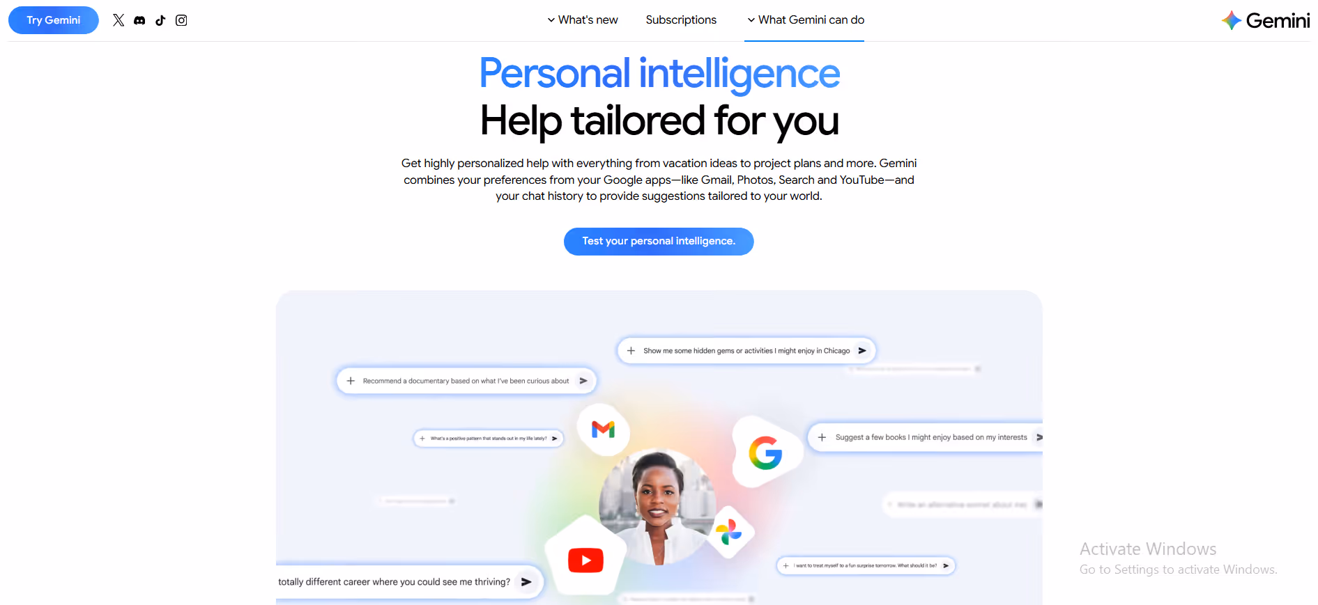 gemini personal intelligence 