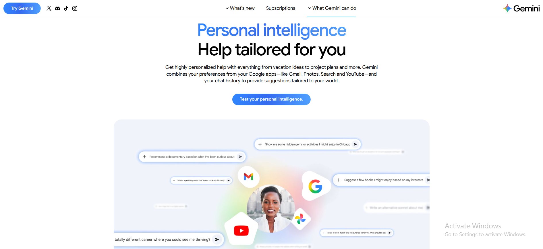 gemini personal intelligence 