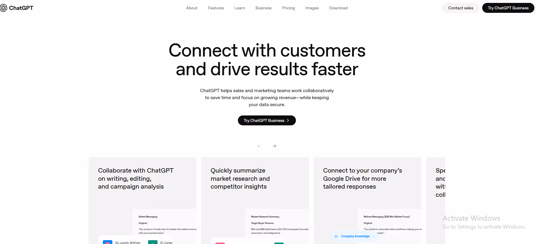 chatgpt for business and productivity