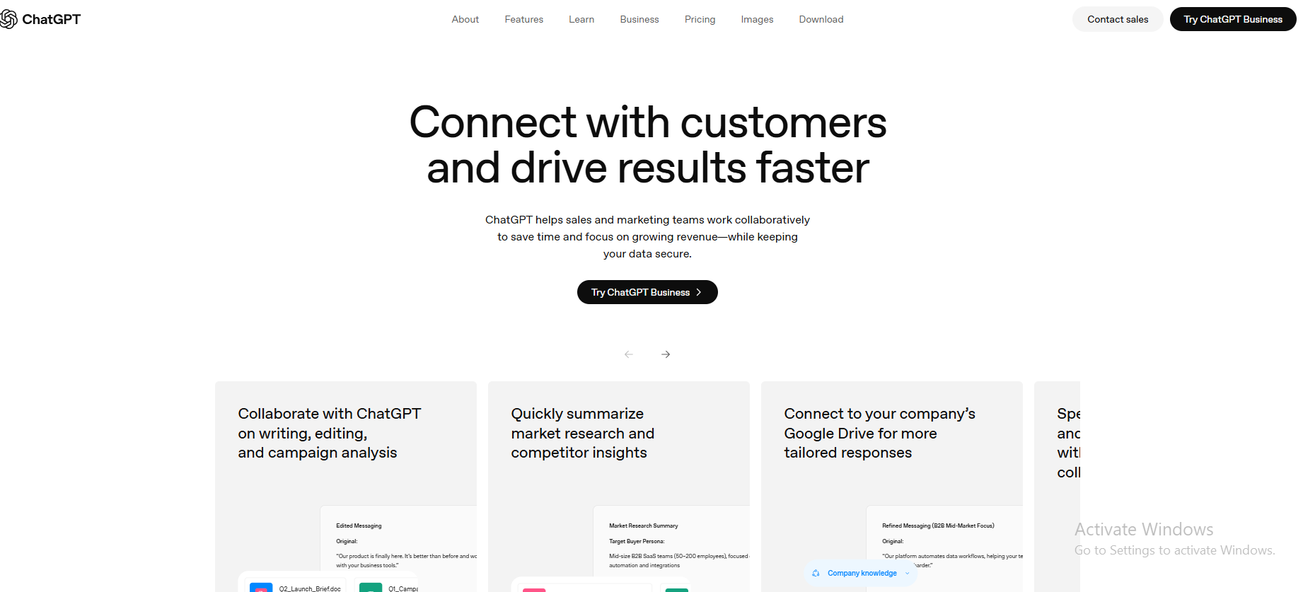 chatgpt for business and productivity