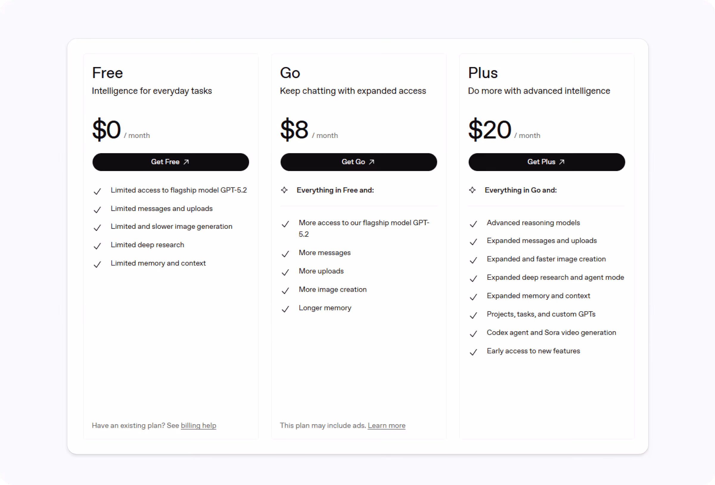 chatgpt payment plans
