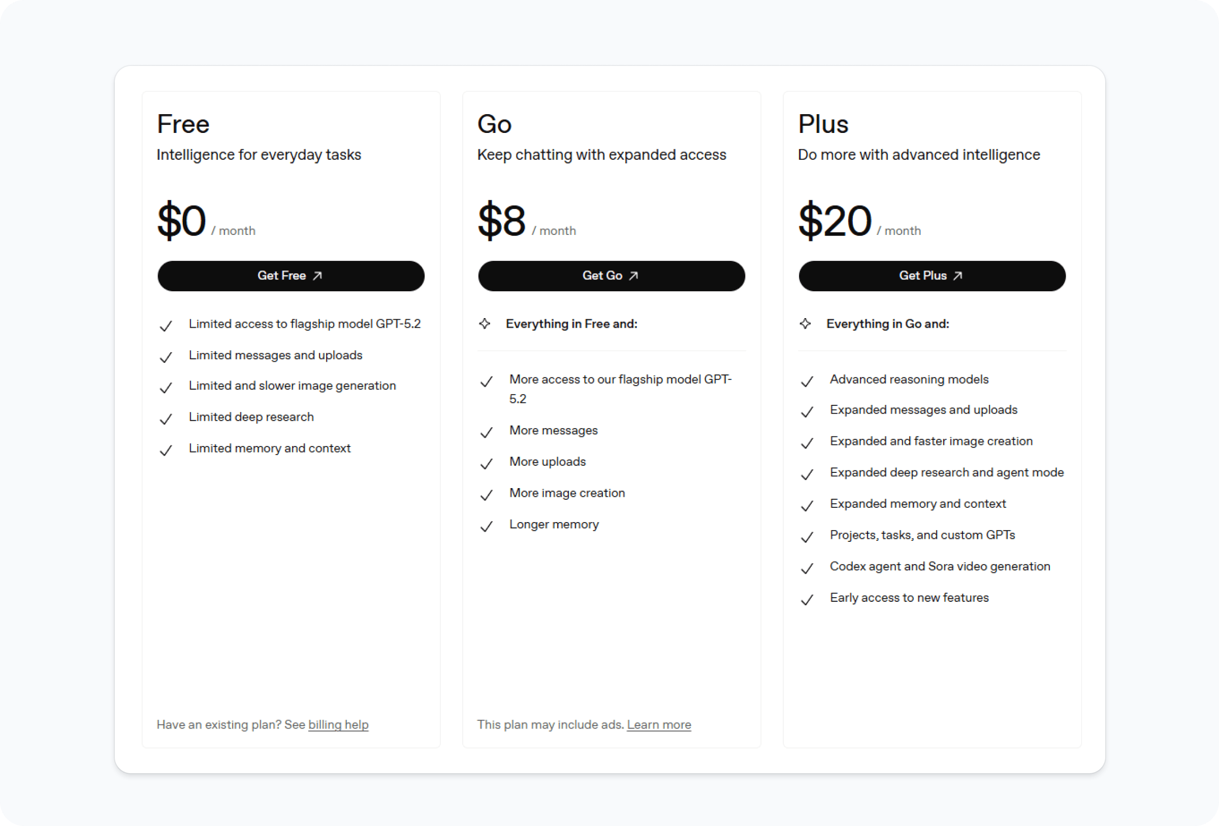 chatgpt payment plans