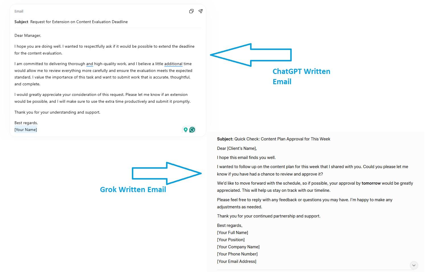 grok vs chatgpt text generation comparison