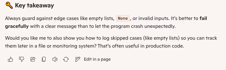 microsoft copilot prompt result