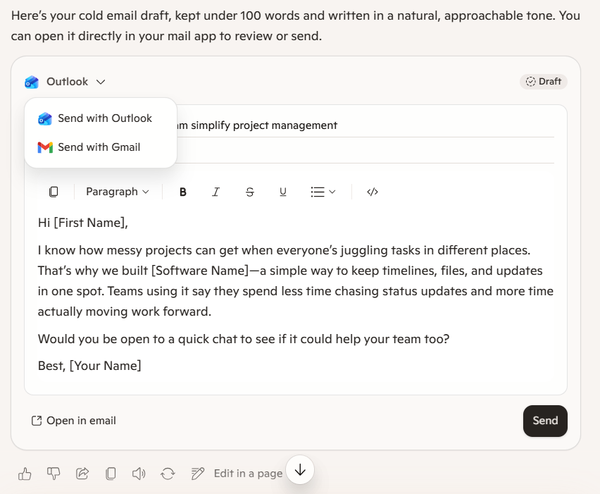 microsoft copilot vs chatgpt in mail