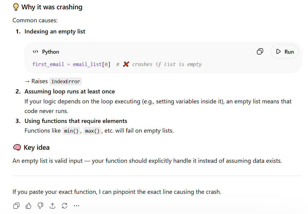 fixing code errors by chatgpt