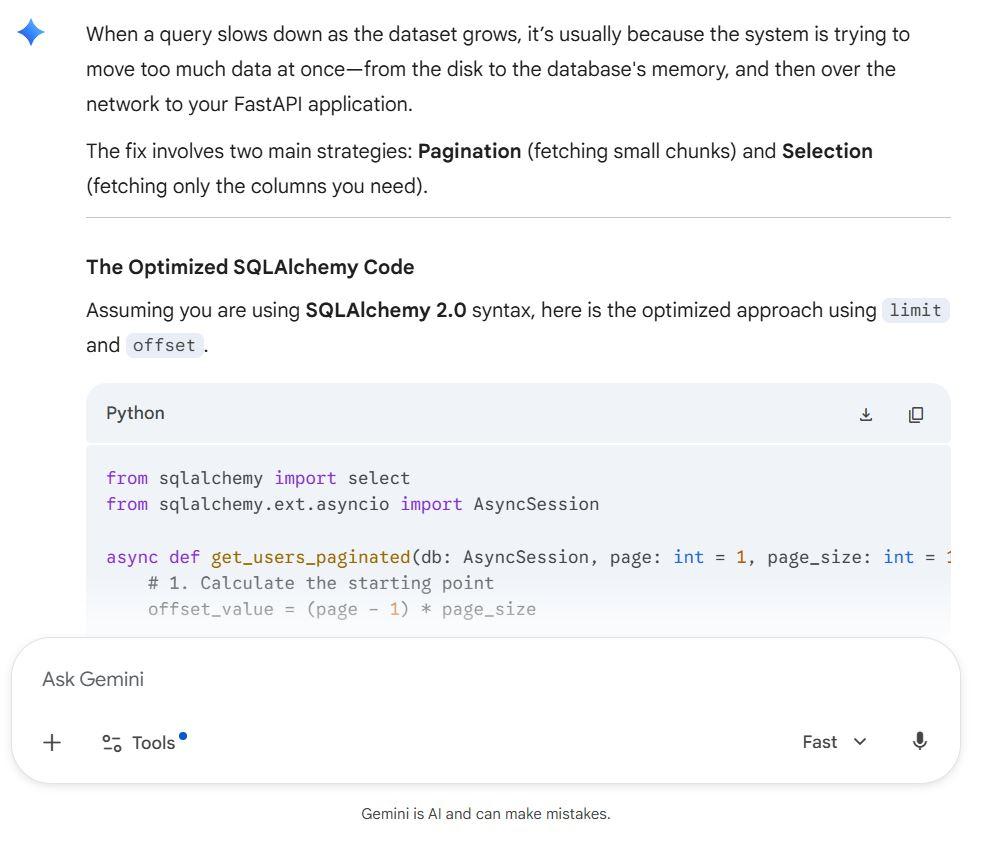 gemini coding response