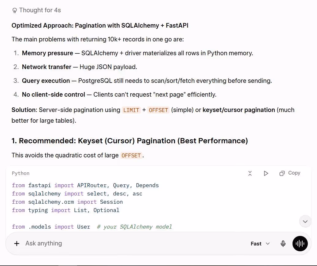 grok coding response