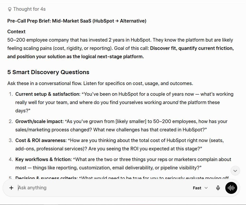 grok response for business brief