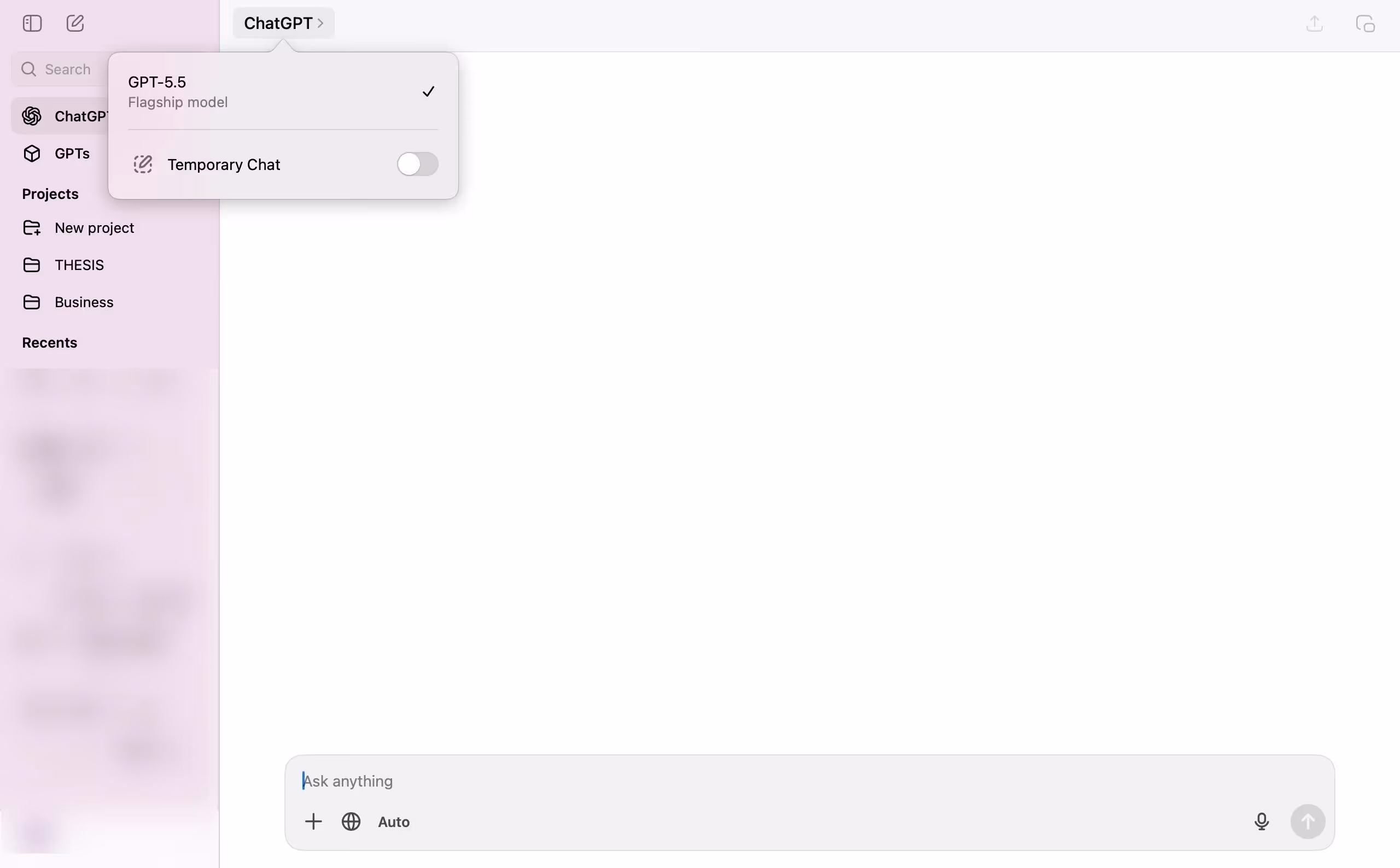 chatgpt chat interface