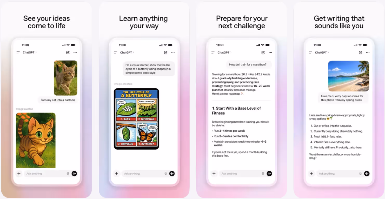 chatgpt features