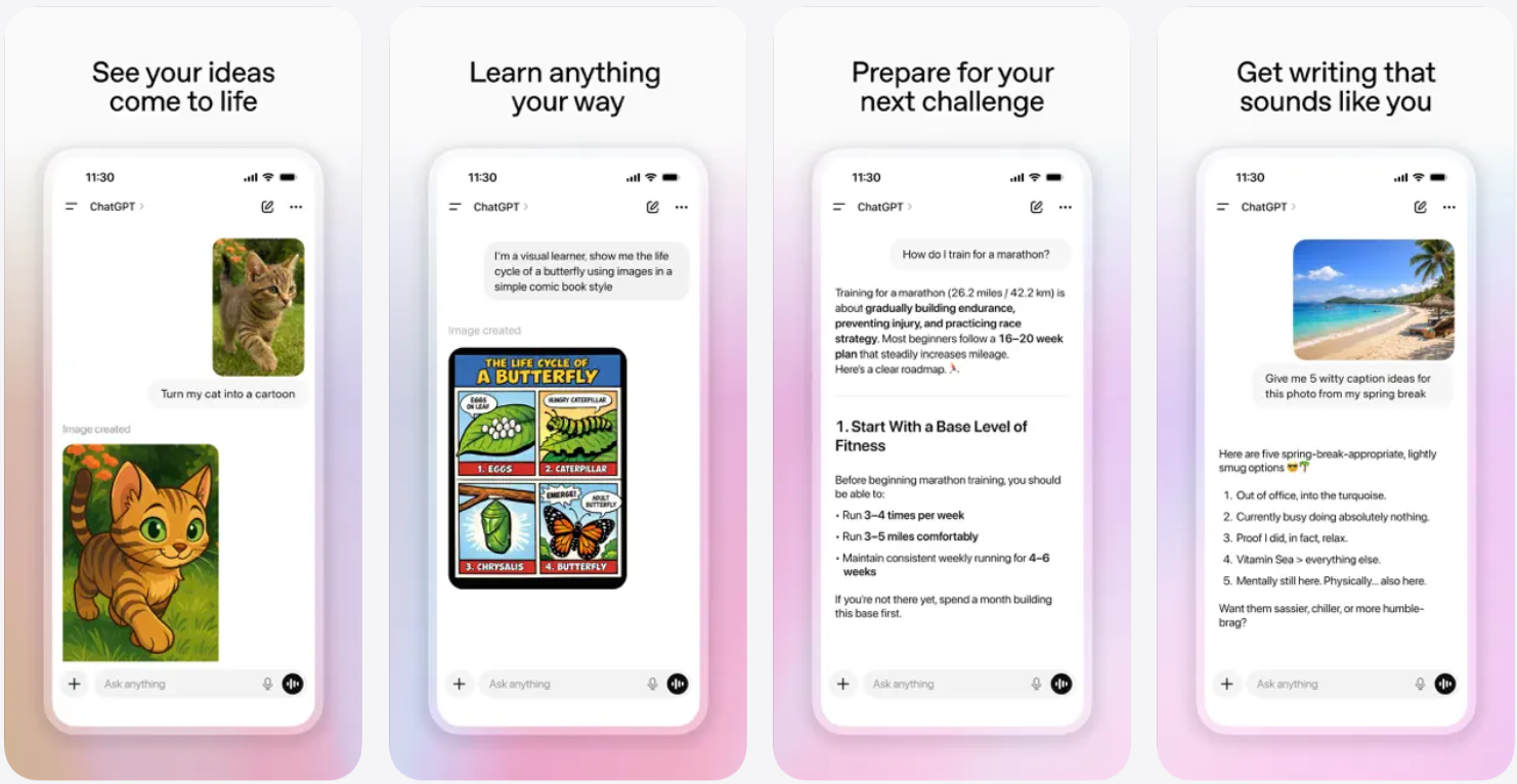 chatgpt features