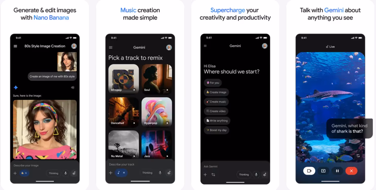google gemini features