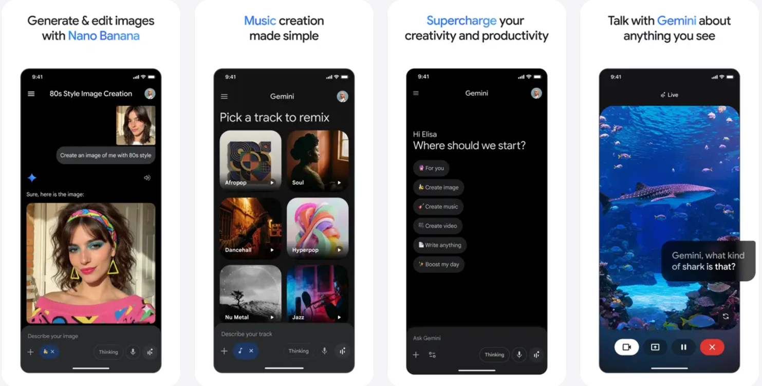 google gemini features