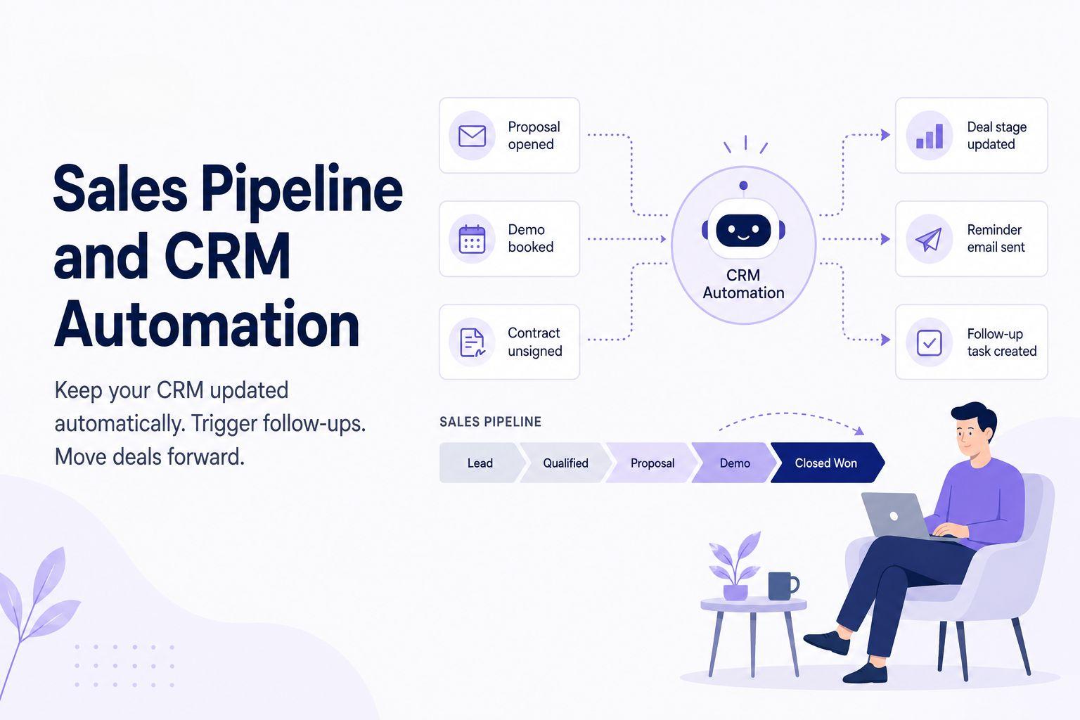 sales pipeline and crm automation