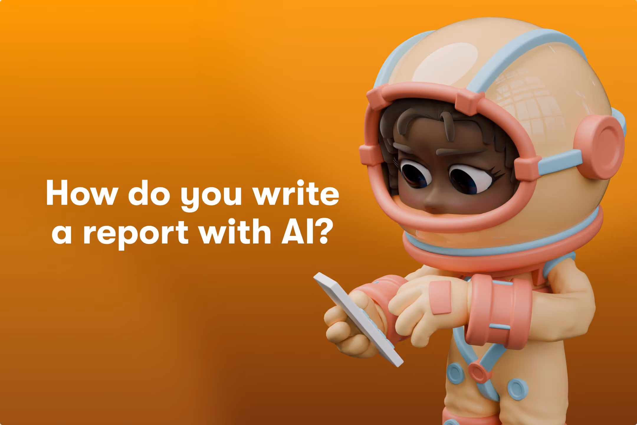 how to write a report with ai