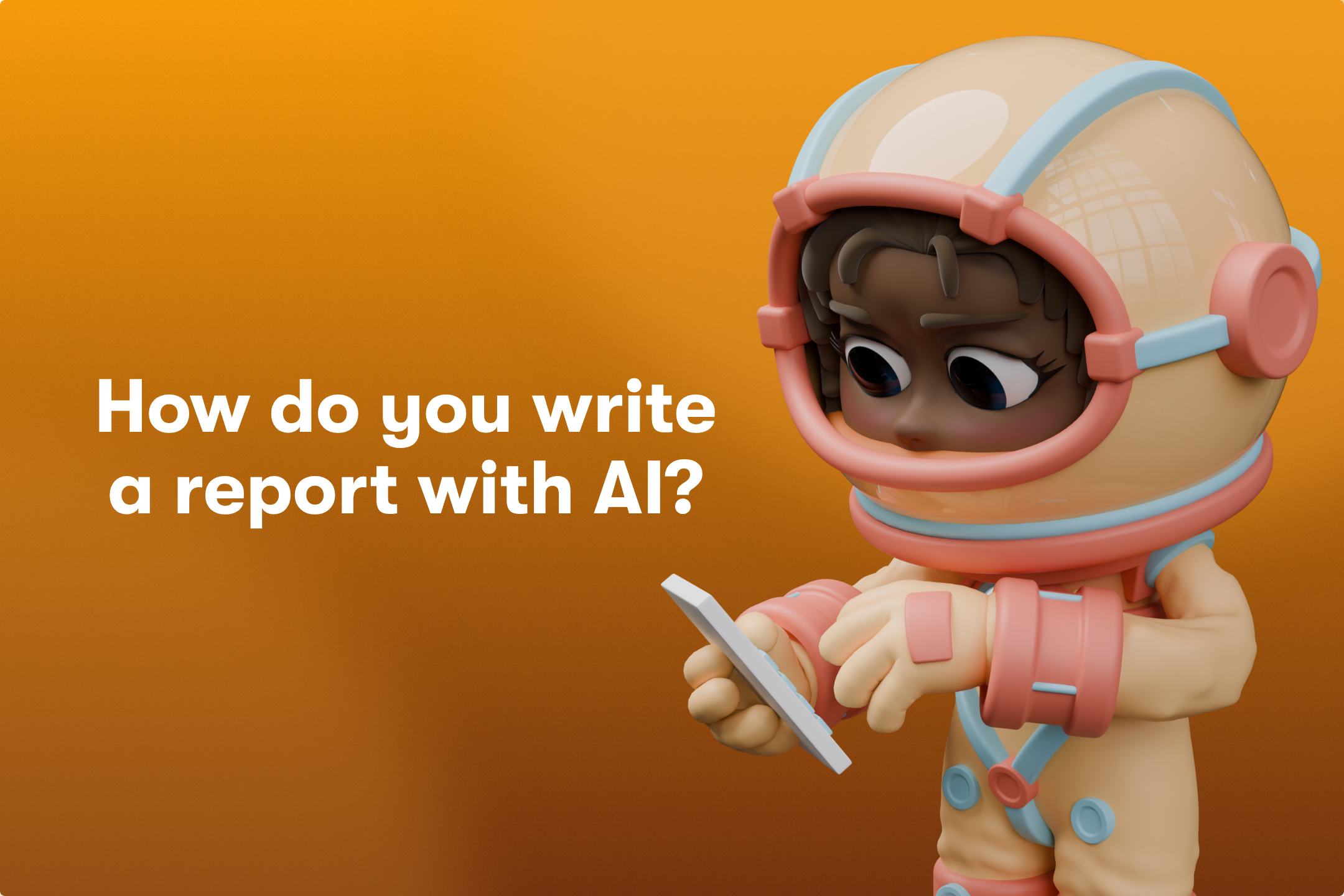 how to write a report with ai