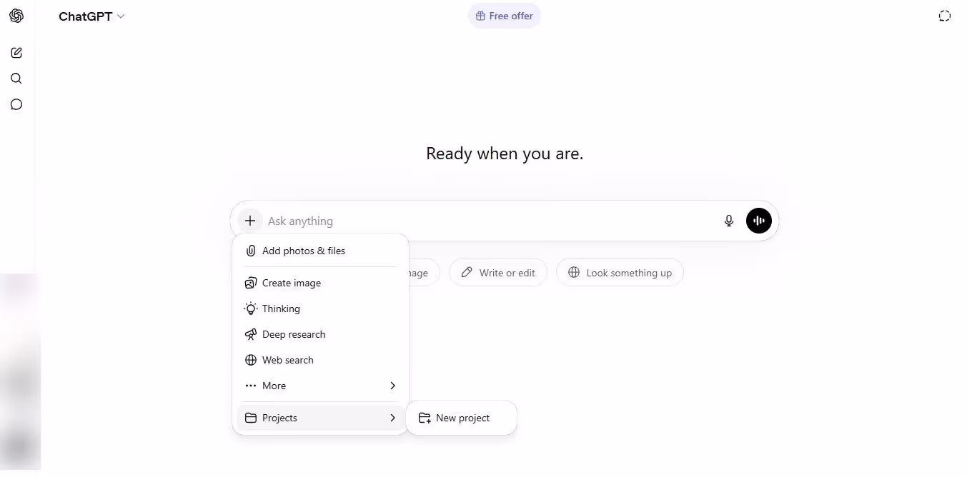 chatgpt interface
