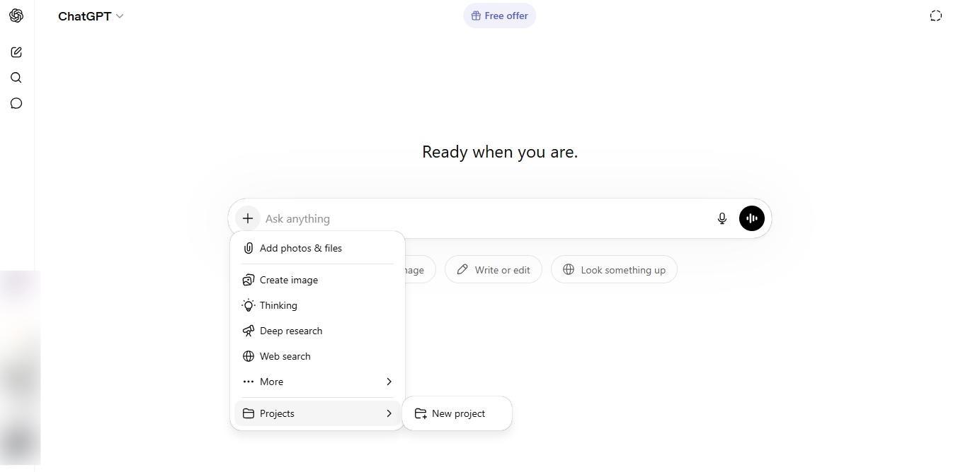 chatgpt interface