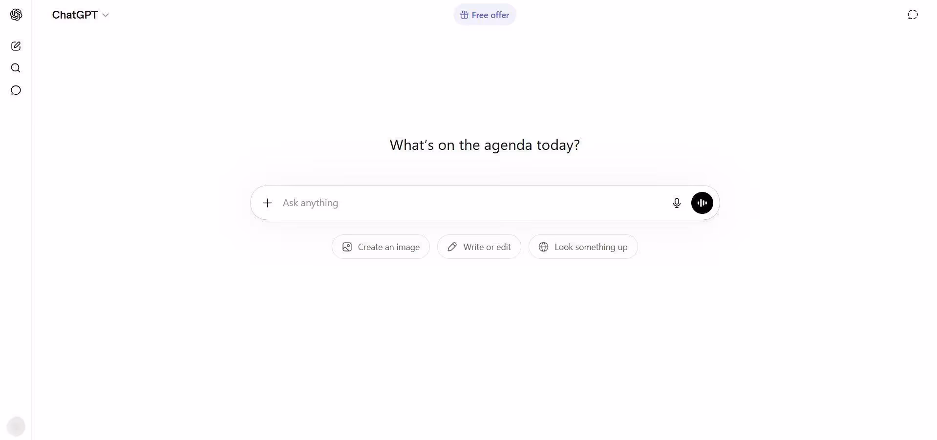 chatgpt chat interface