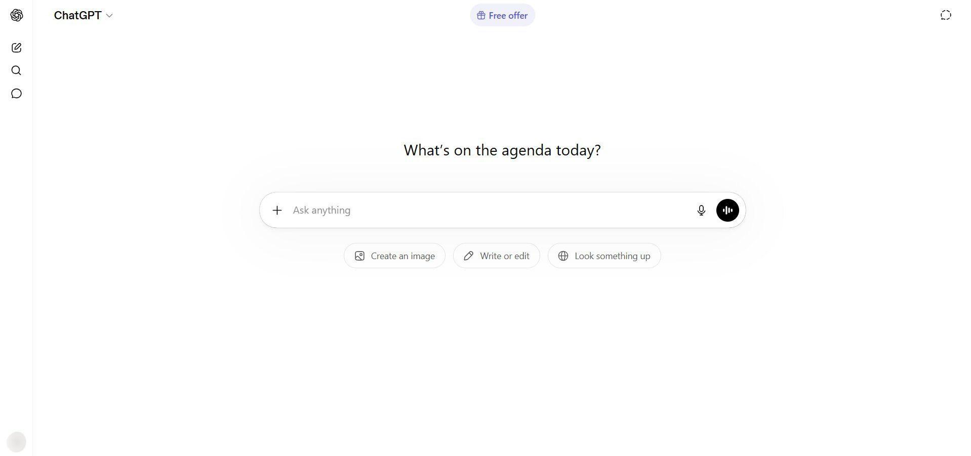 chatgpt chat interface