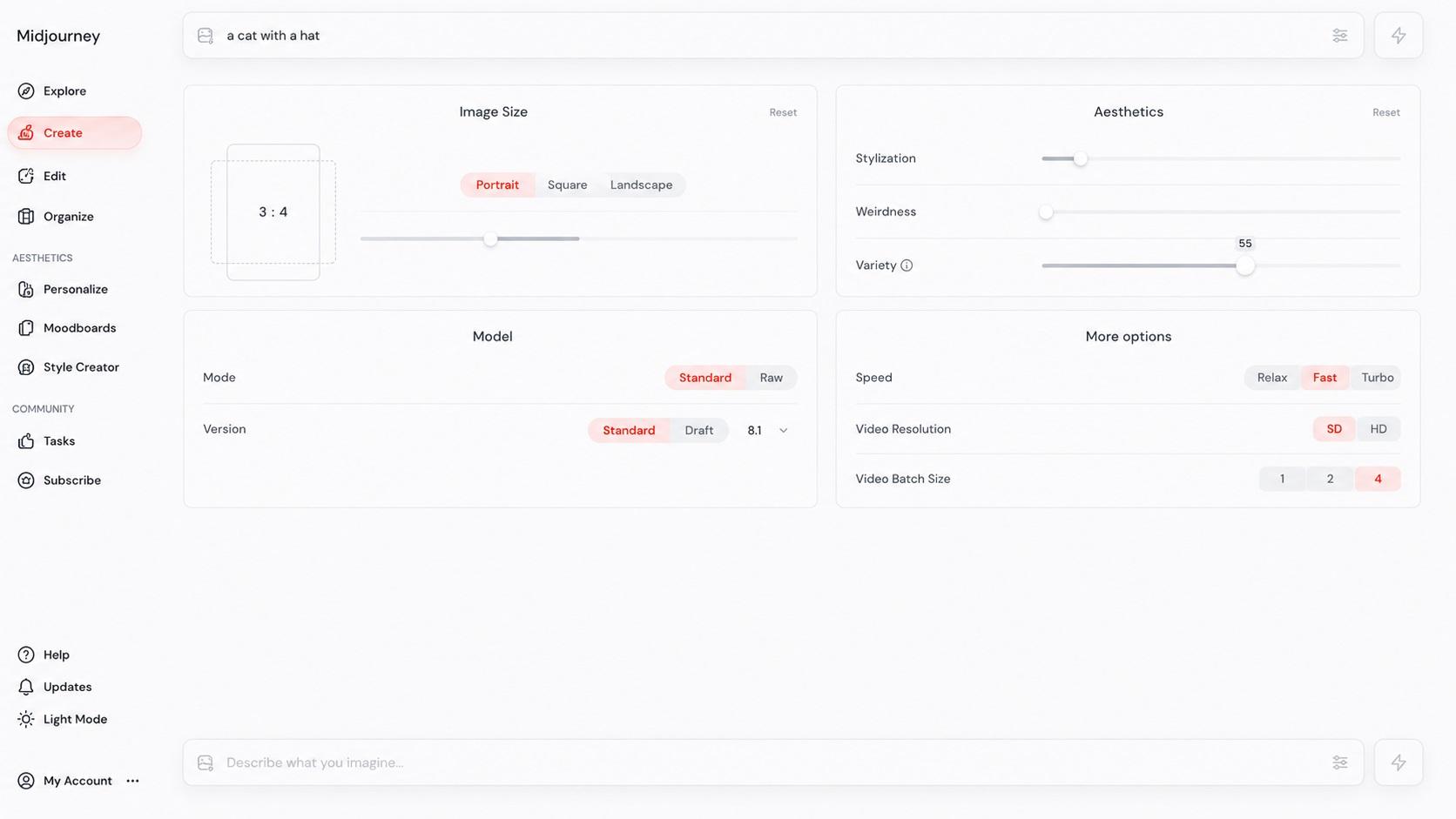midjourney ai image fine tuning