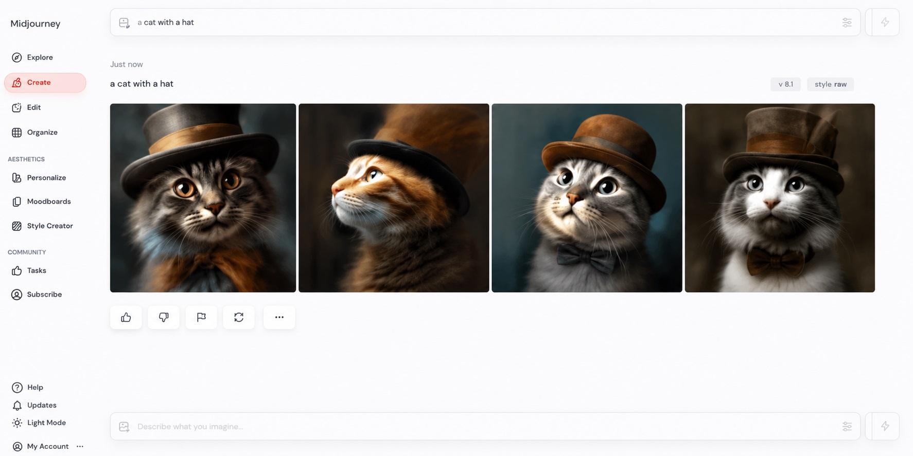 midjourney generated image variations
