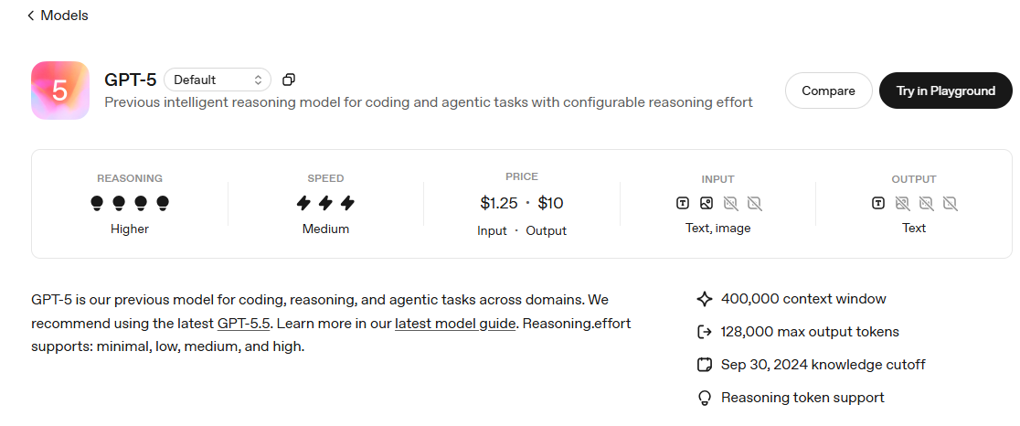 gpt 5 api interface