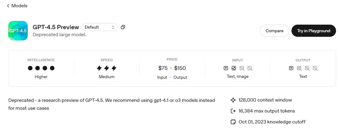 gpt 4.5 ai api overview