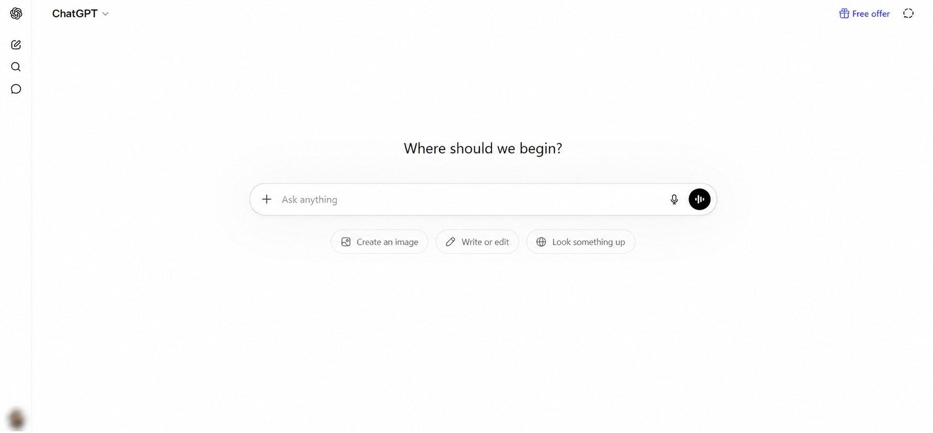 chatgpt chat interface