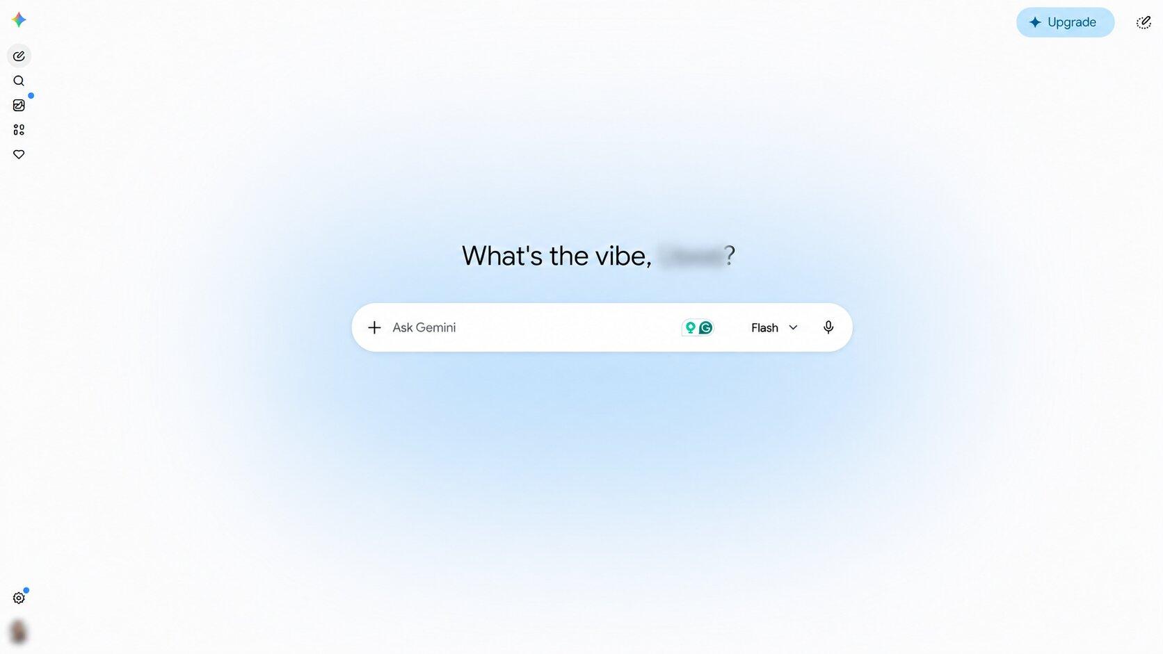 gemini chat interface
