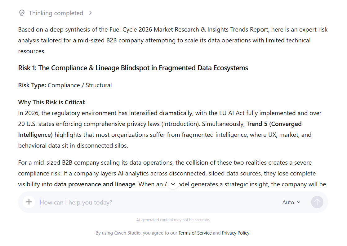 qwen analyzing research report