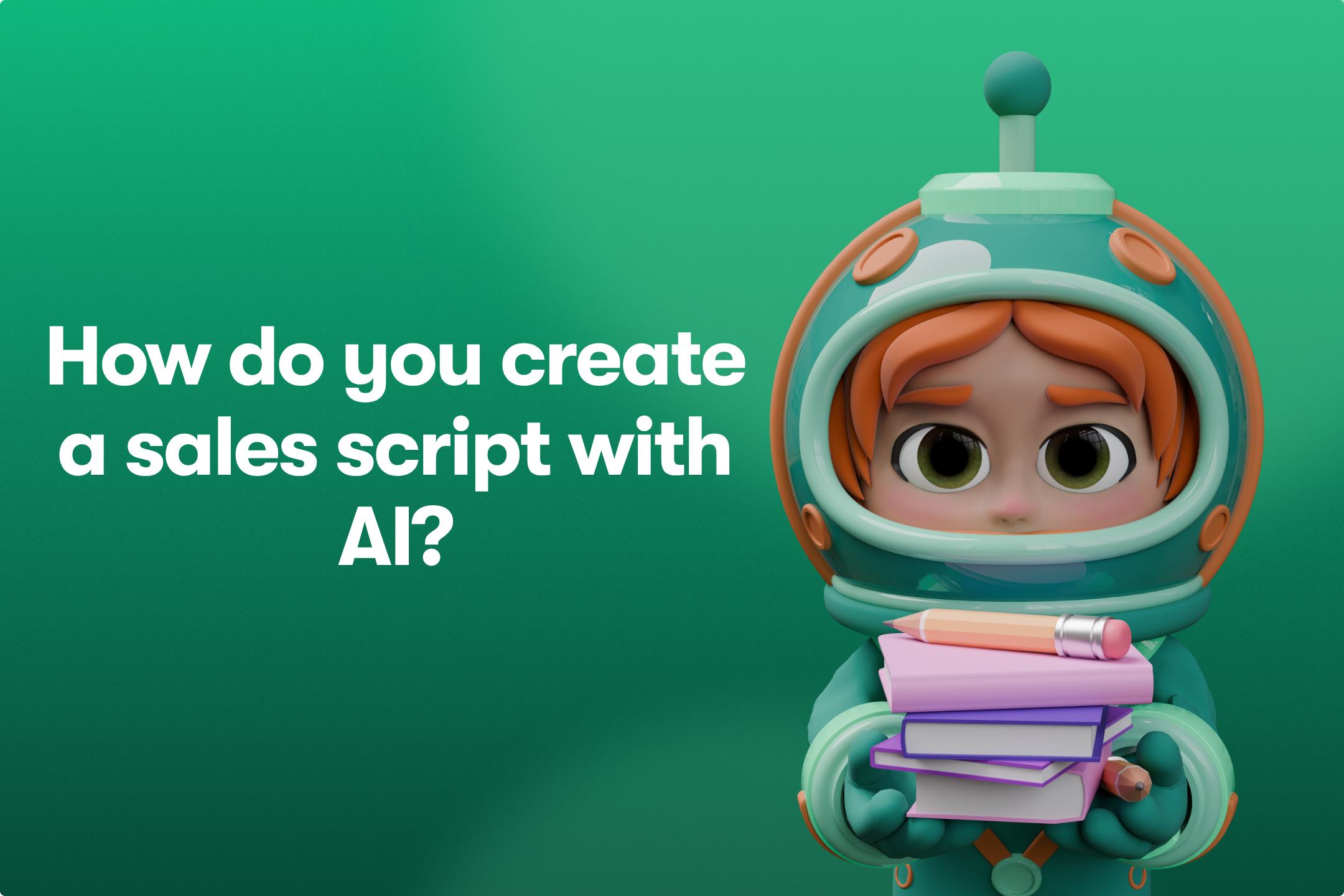 How do you create a sales script with AI?