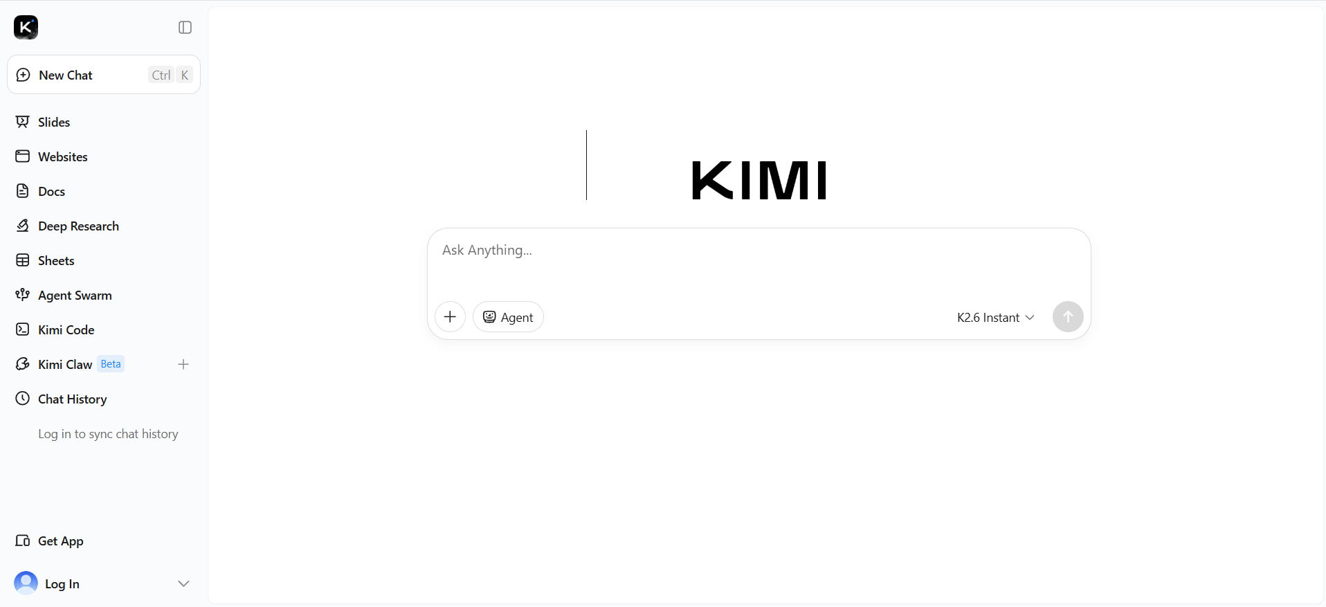kimi interface