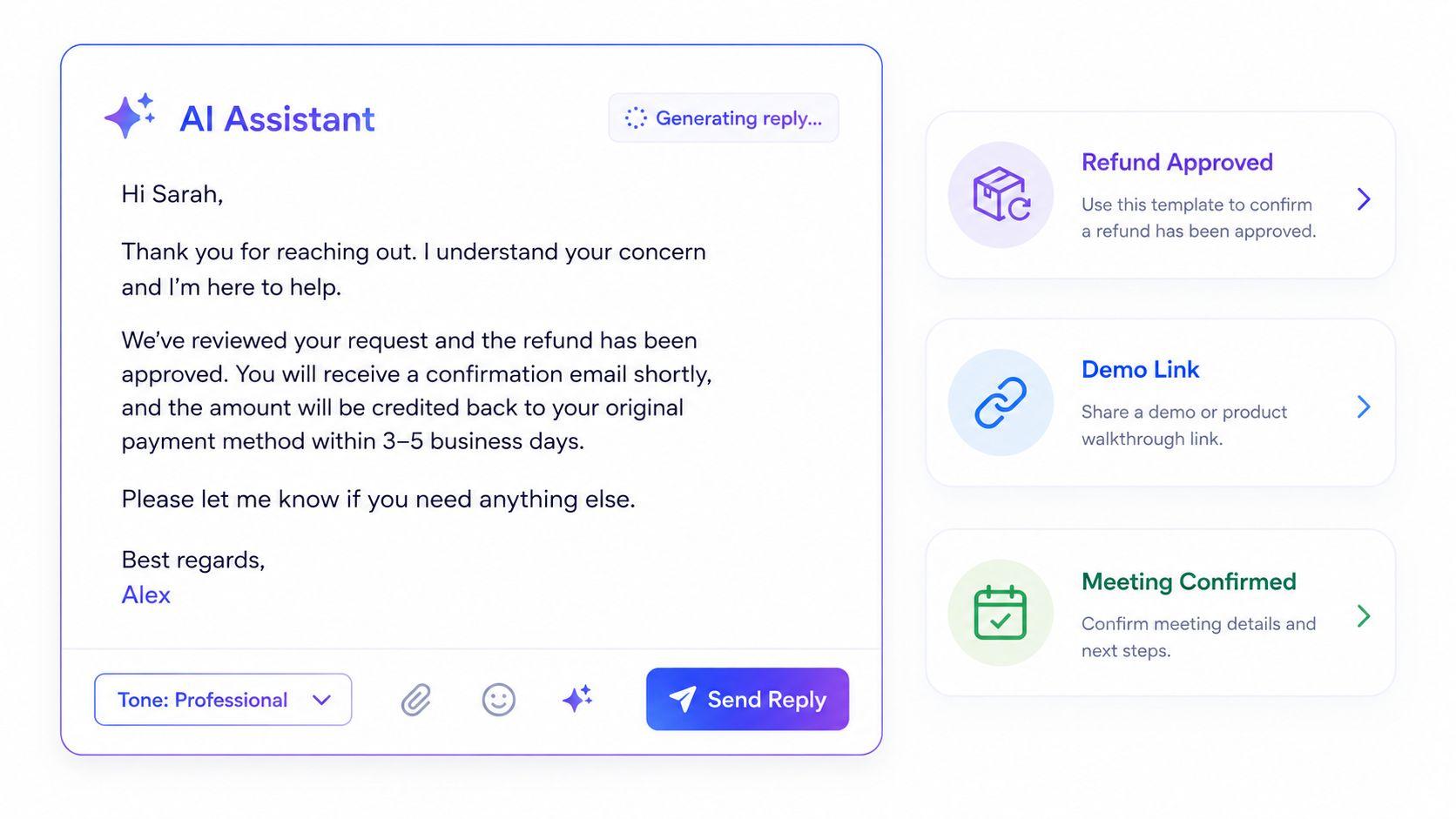 ai email draft response