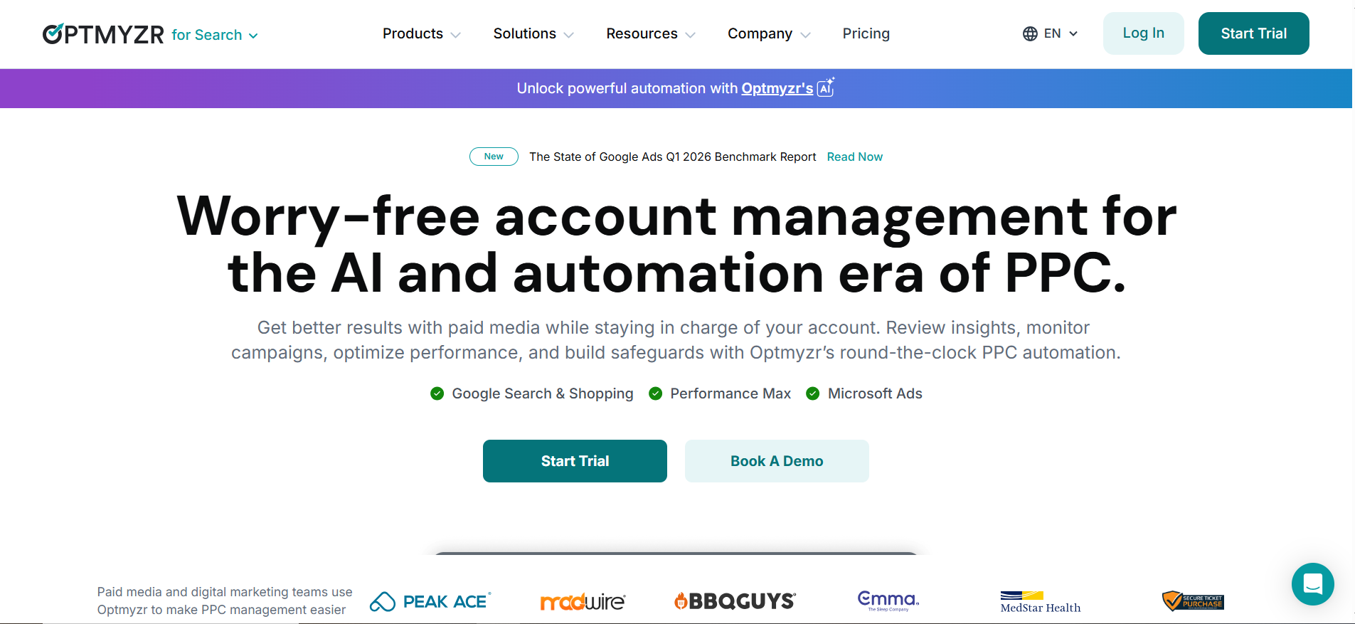 optmyzr homepage