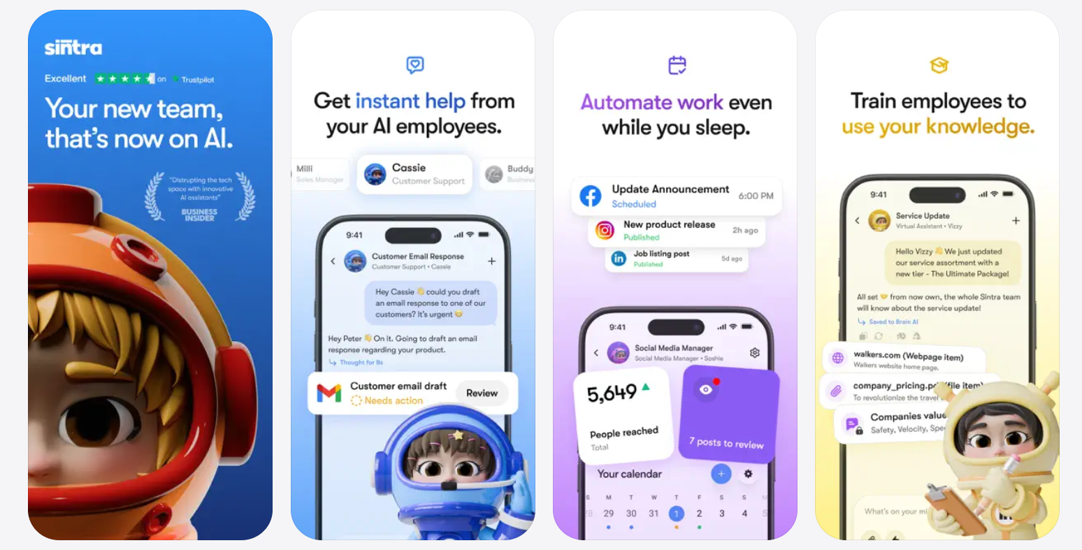 sintra ai helpers features