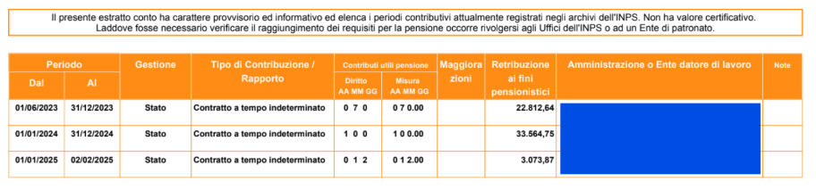 estratto conto dipendenti pubblici inps