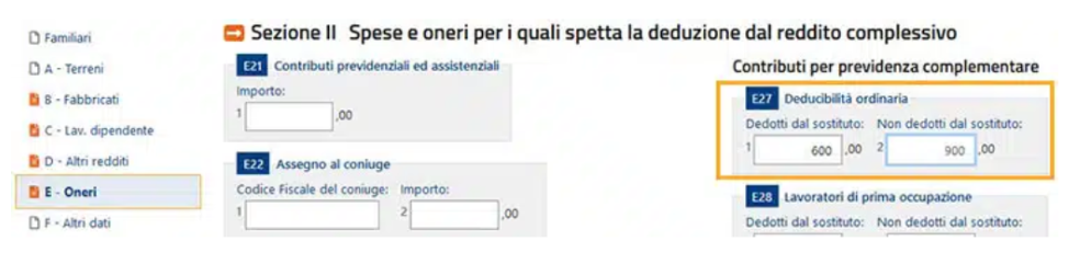 dettaglio 730 precompilato spese e oneri sezione II