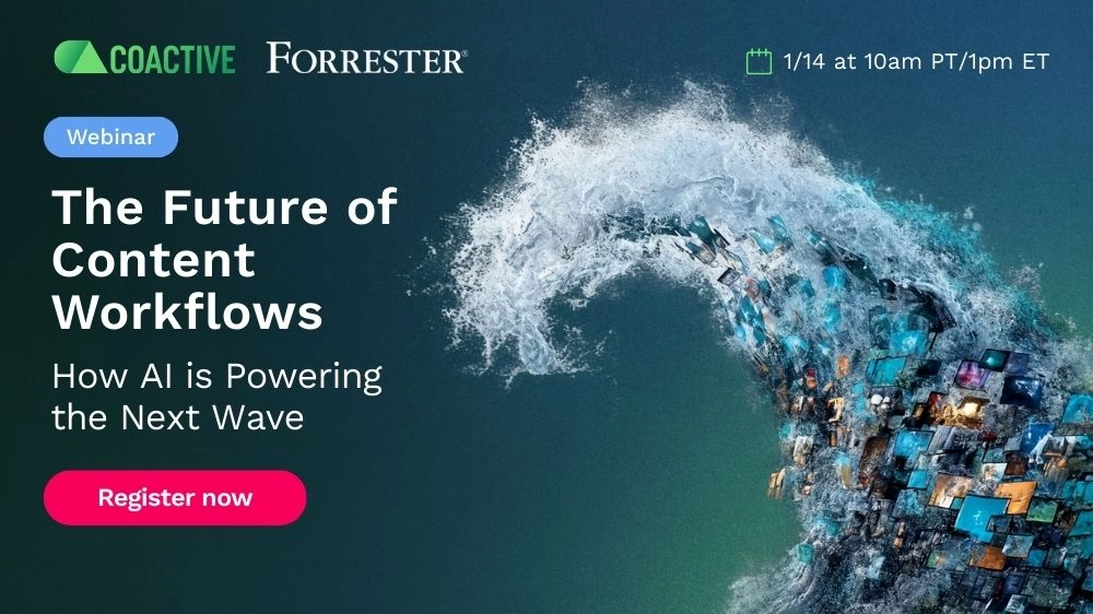Join us to learn from Forrester Research’s Phyllis Davidson to understand how leading organizations are extending their DAM with Coactive’s specialized AI.