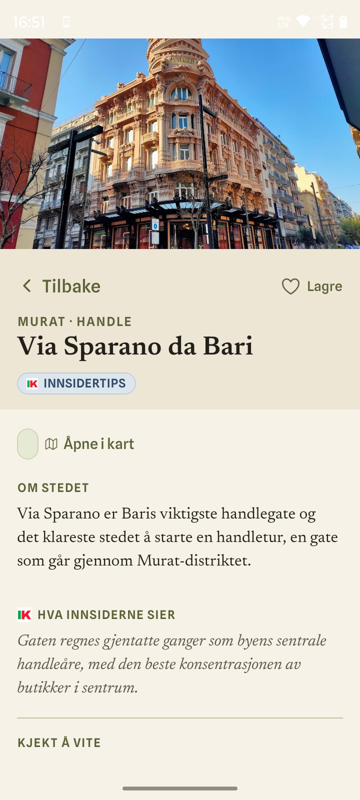 Italia Reise og Innsidertips app