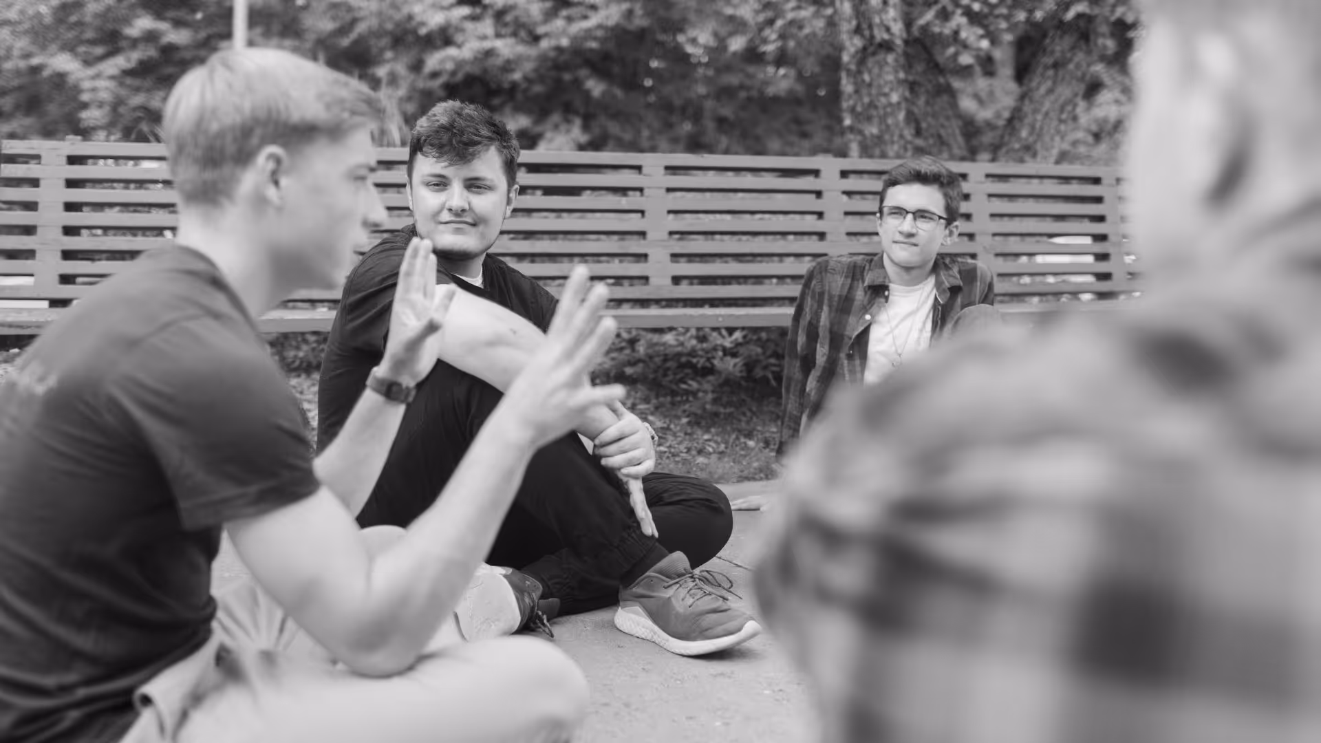 NET Missionaries sharing in a small group on a Catholic retreat