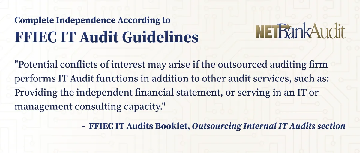 FFIEC IT Audit Guidelines on Independence
