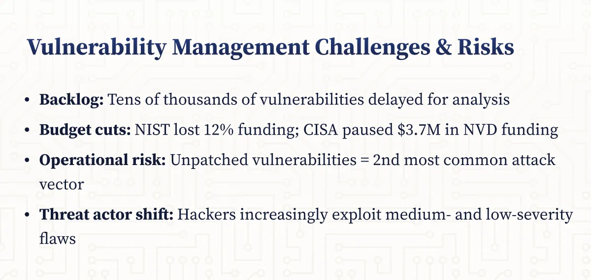 Vulnerability Management Challenges & Risks