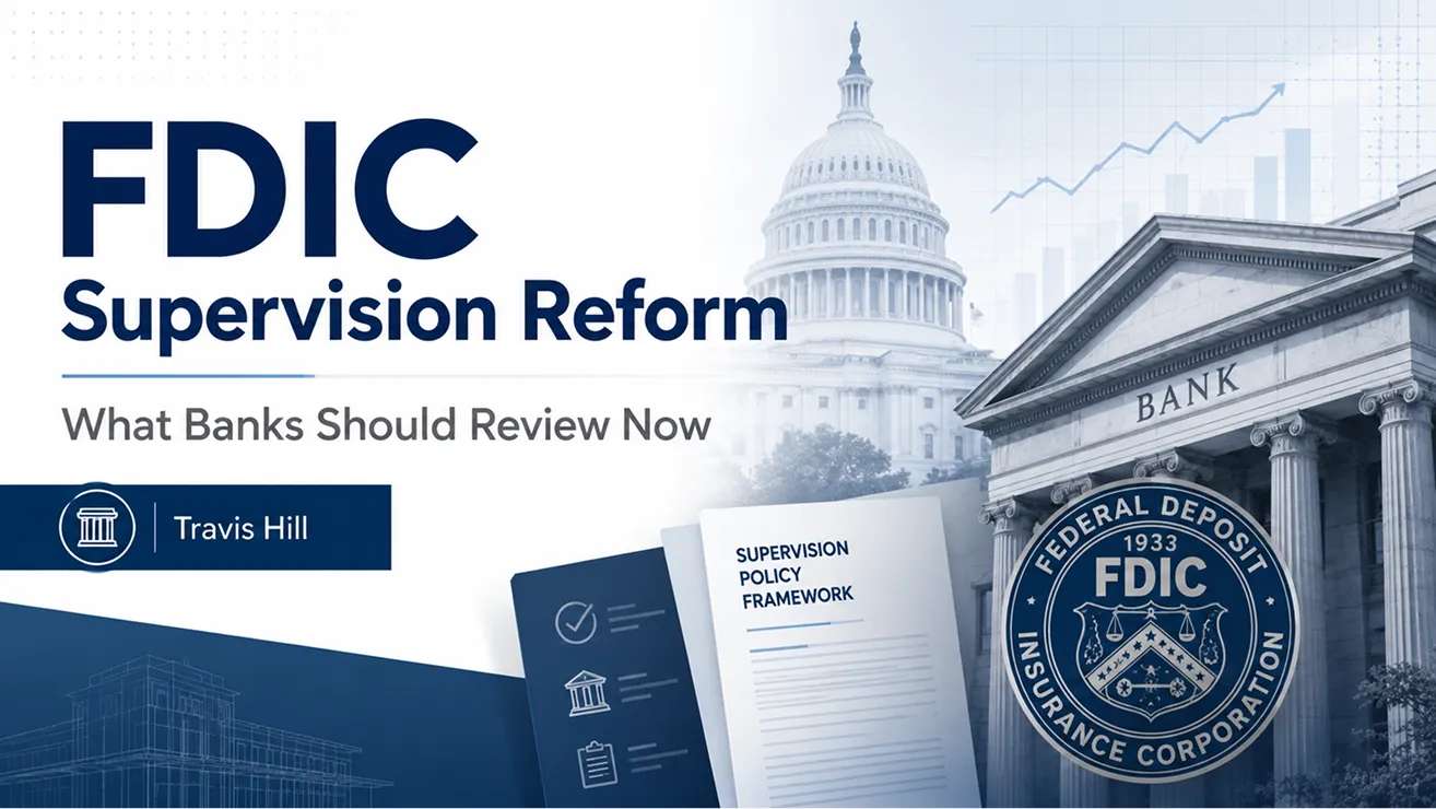 FDIC Supervision Reform Is Moving Toward Material Risk