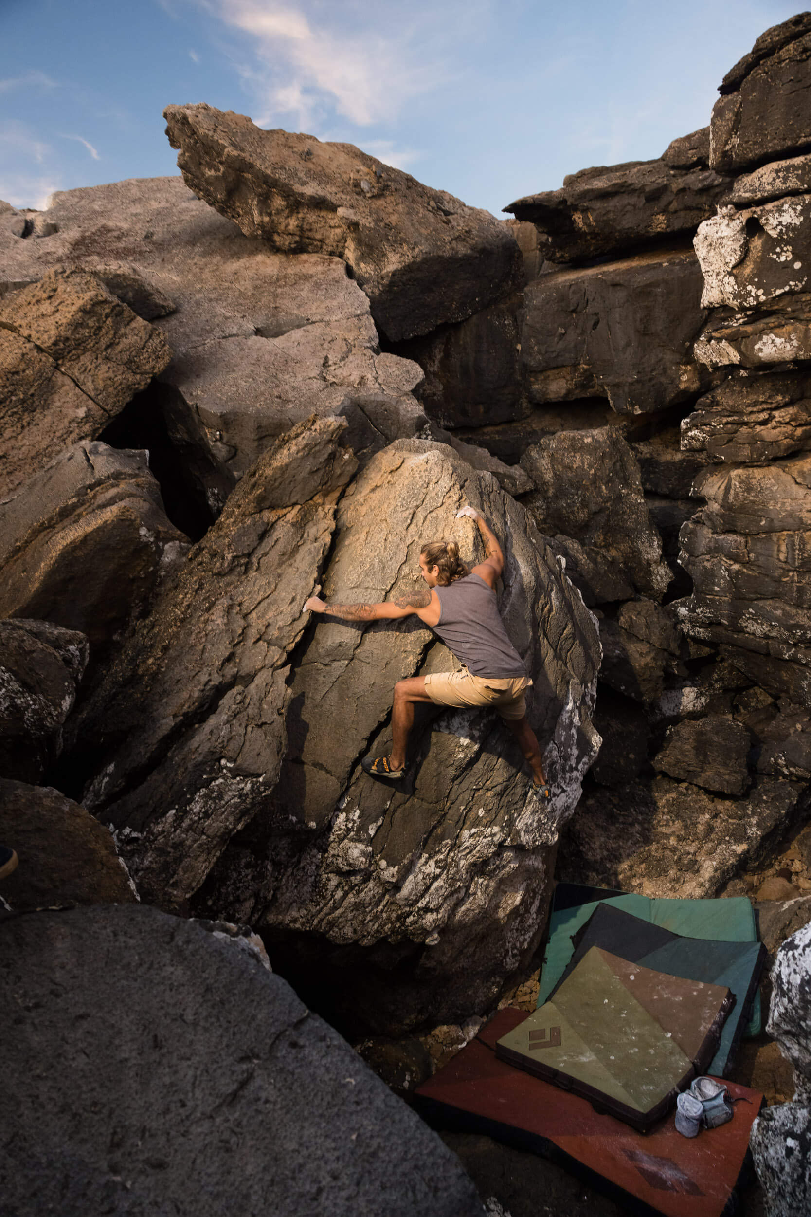 Climbing by the Ocean
